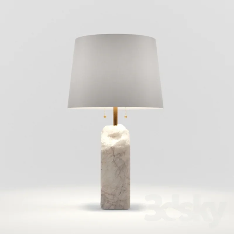~Post-Modern Marble Light Luxury Table Lamp Model Room American Minimalist Living Room Bedroom Bedside Lamp Decoration