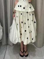 Beach Polk Dot Women's Vest Skirts Suit Chic V-Neck Sleeveless Top Pleated Skirts 2026 Spring Summer Chic Lady 2 Pieces Set - Image 6
