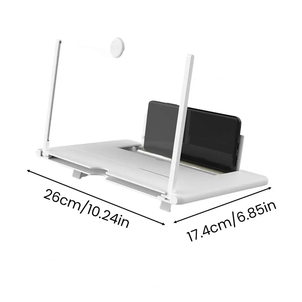 10/12-Inch Screen Magnifier For Cell Phone Foldable Phone Screen Amplifier Adjustable Height Screen Enlarger For All Smartphones