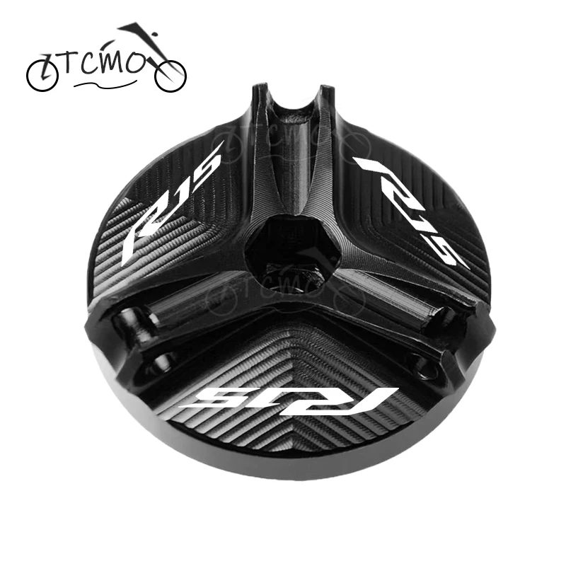 Motorcycle Fashion CNC Engine Oil Filler Cap Oil Plug Cover For Yamaha YZF-R15 YZFR15 YZF R15 V3 V4
