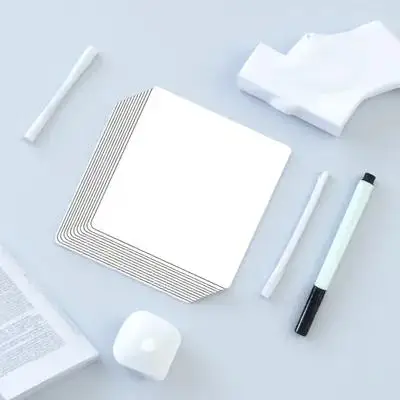 

12 Pcs Whiteboard Stickers Reusable Washable Labels Dry Erase Notes Fridge Decals Removable Pvc Stickers Notebooks