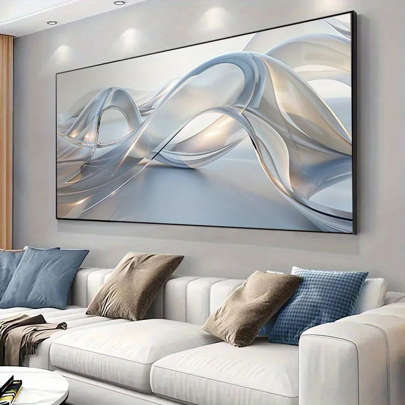 

1pc Gradient Abstract Canvas Art, Frameless, Decor for Living Room, Bedroom, Modern Minimalist Design,Artwork Abstract Wall Art