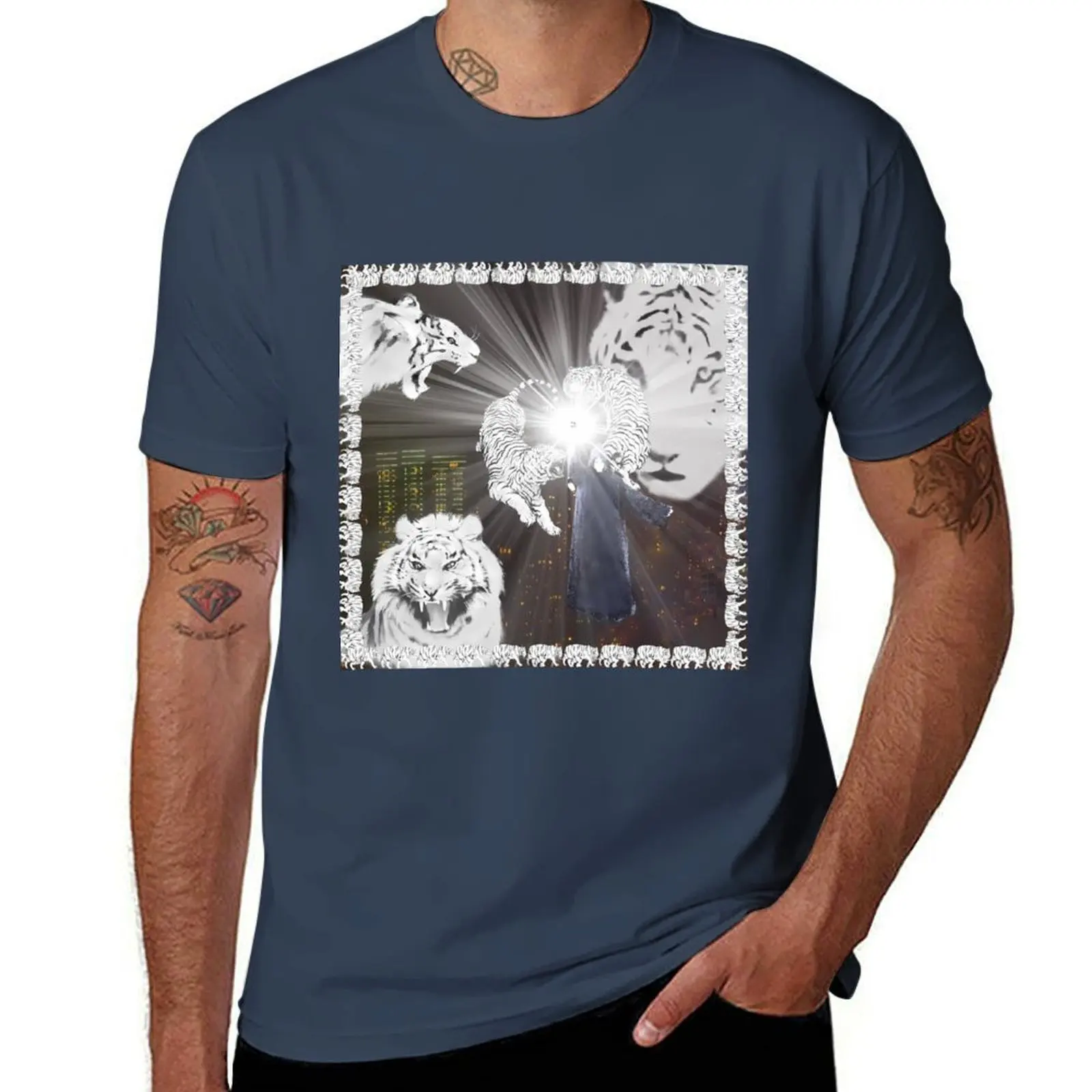 

white tiger - 2hollis T-Shirt t shirt man luxury man t shirts cotton t shirt man cotton T-Shirt