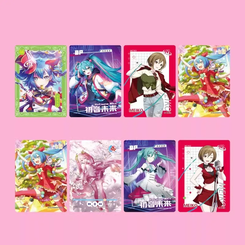 Hatsune Miku Collection of Cards periferiche Anime Cute Cartoon Color Cartoon Cards merci Kawaii giapponesi regali di compleanno per gli amici