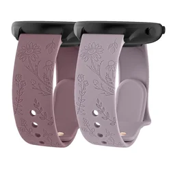 22mm Flower Engraved Band For Amazfit GTR 4 3 2 2e 3 pro/GTR 47mm Strap Bracelet For Amazfit BIP 5/Pace/Stratos 2S 3 Watchband