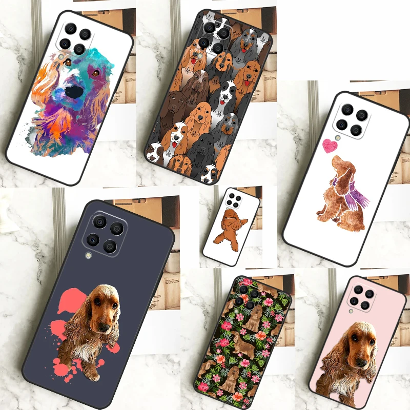English Cocker Spaniel Dog For Samsung Galaxy M33 M53 M13 M20 M11 M31 M51 M15 M55 M12 M32 M52 M14 M34 M54 M30s Case