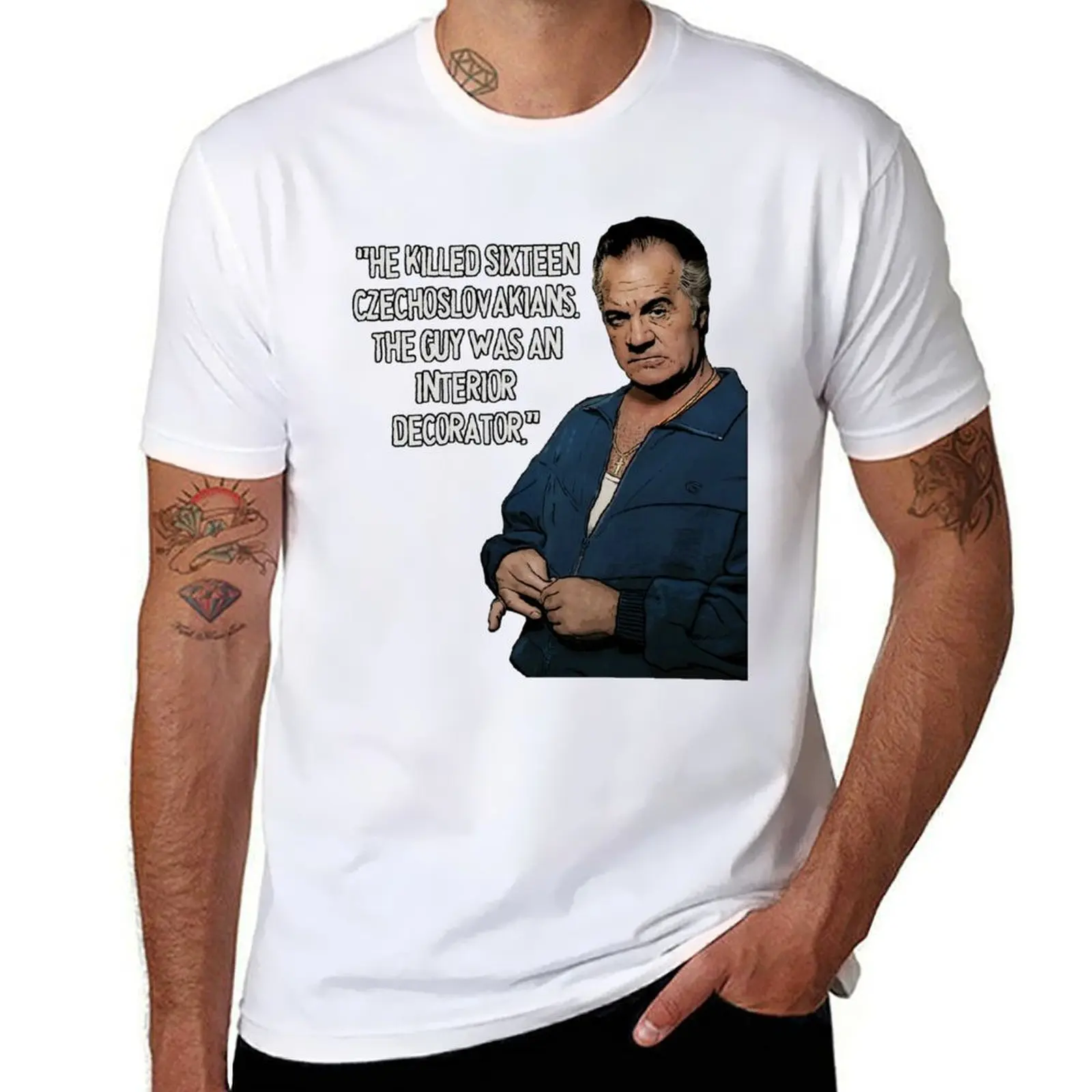 سوبرانوس - باولي الجوز تي شيرت رجل التي شيرت أنيمي تي شيرت كبير الحجم تي شيرت