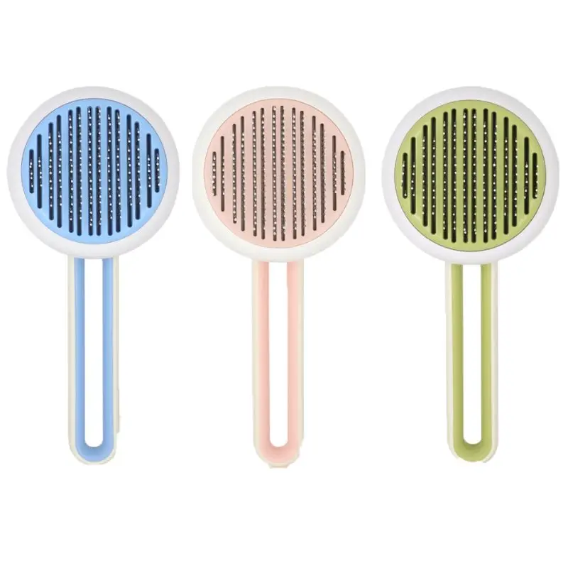 

Pet Detangling Combs Pet Hair Removal Comb for Cats Non-slip Grooming Brush Stainless Steel Dog Combs Brushes Cat Accessories