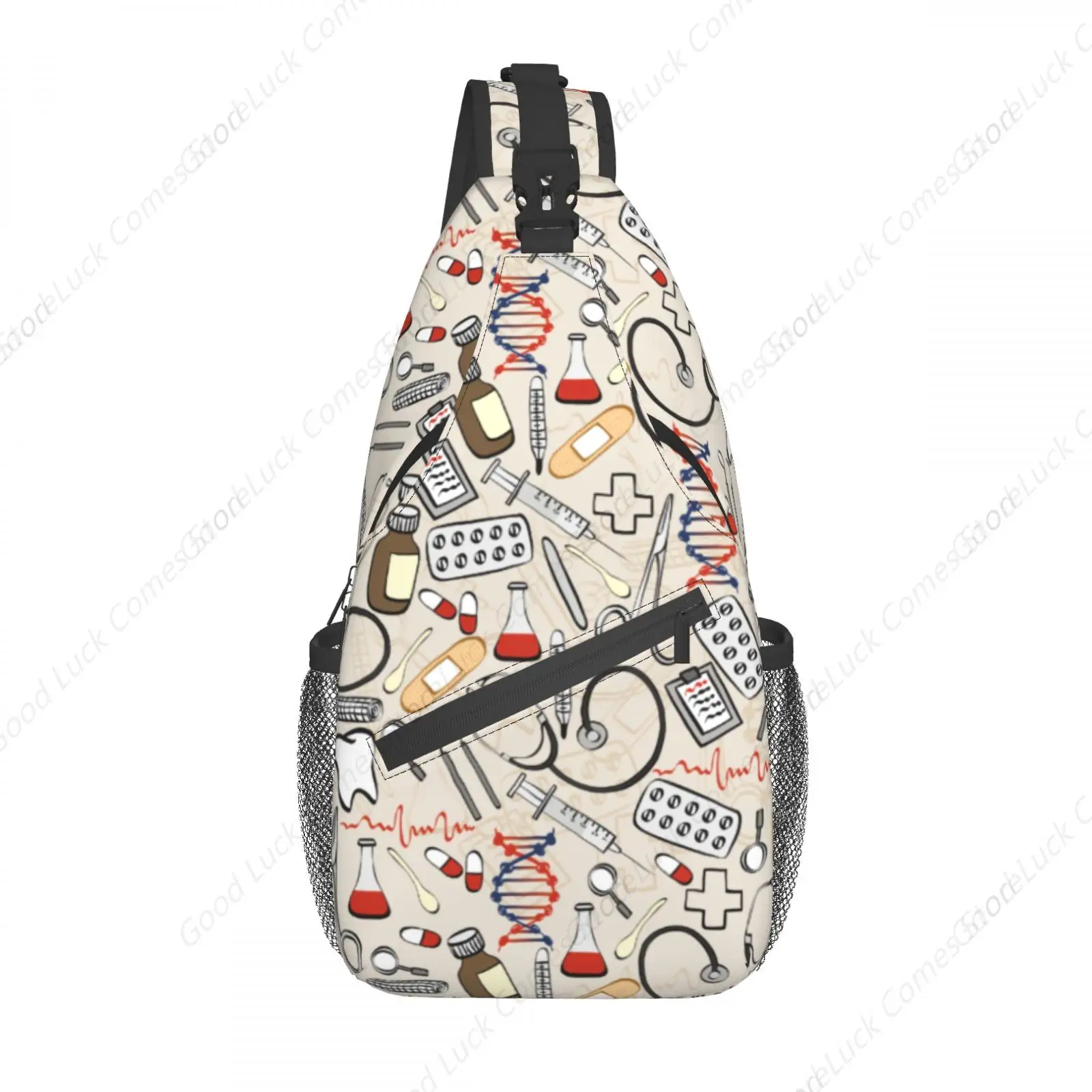

Nurse Doctor Crossbody Bags Trendy Sling Backpack Chest Shoulder Bag Gym Cycling Travel Hiking