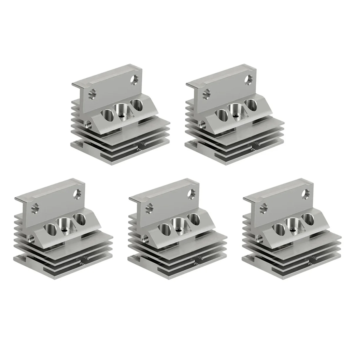 For Creality K1/K1 MAX Hot End Radiator Kit Metal Radiator for 3D Printer Accessories Radiator 5pcs  -T44C