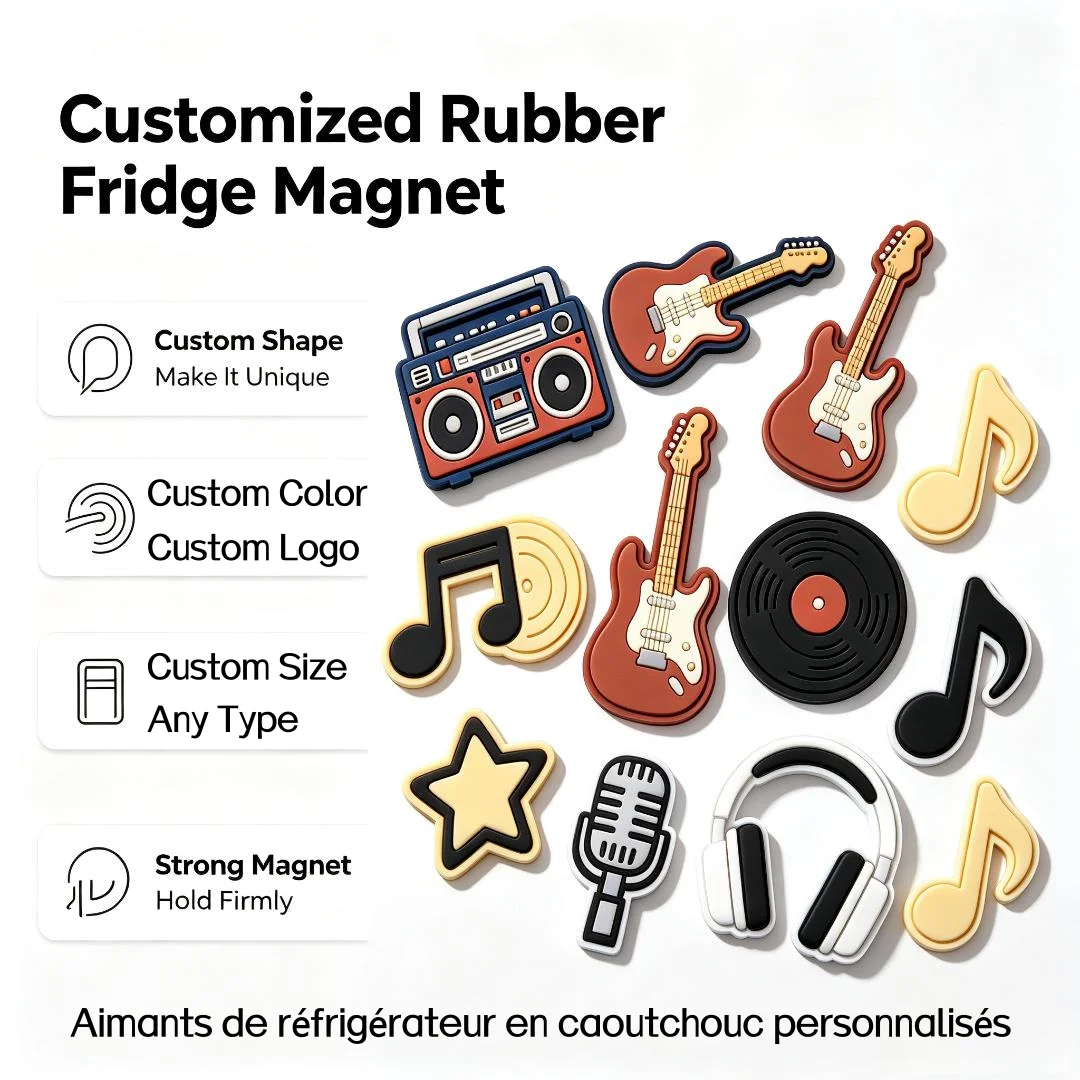 Wholesale Custom Refrigerator Magnet Strong Adhesive Back PVC Fridge Magnet Rubber Coated Magnets PVC Rubber Fridge Magnet