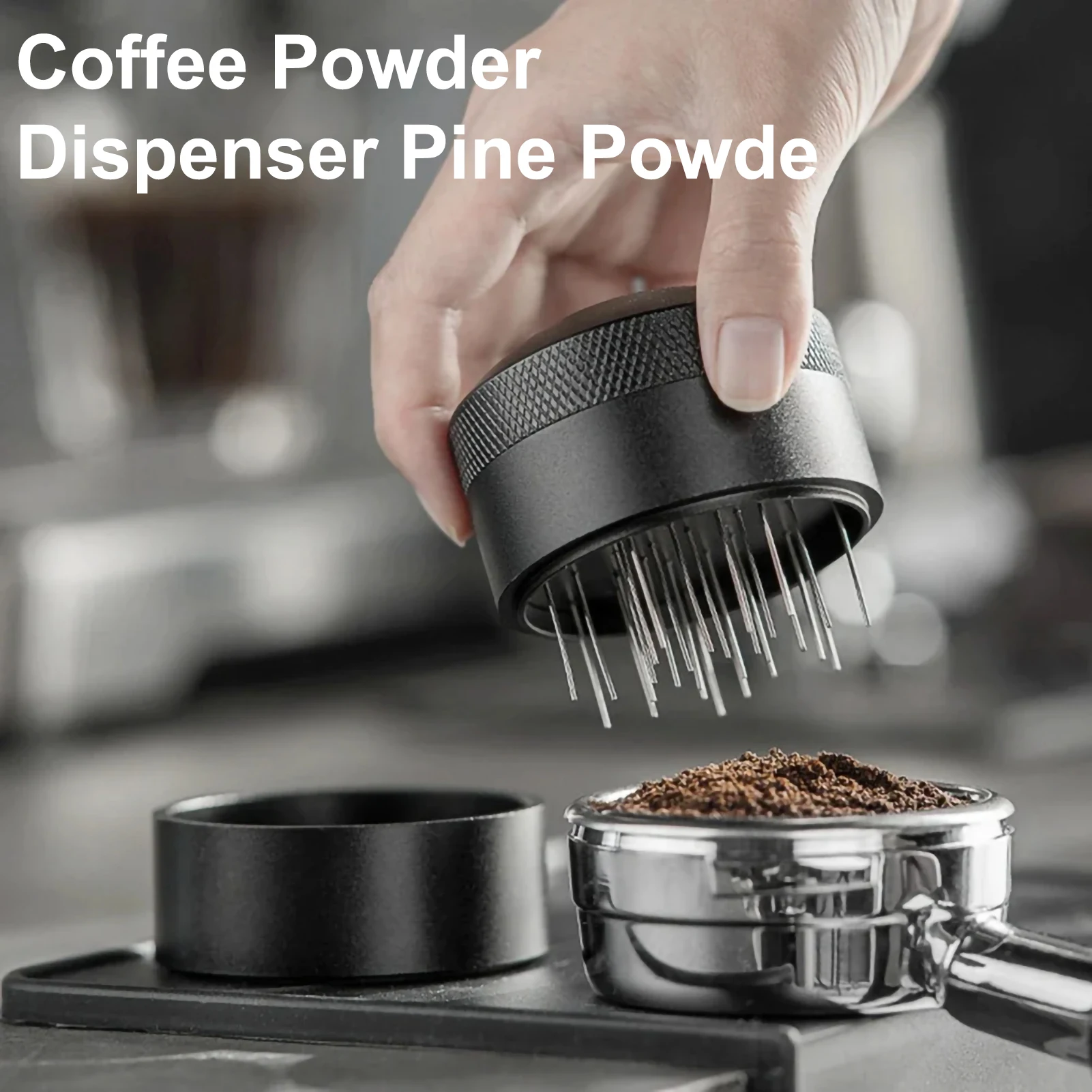 Espresso Stirrer Wdt Tool Espresso Distribution Tool for 51Mm 53Mm 58Mm Stainless Steel Portafilter Coffee Powder Stirring Tool