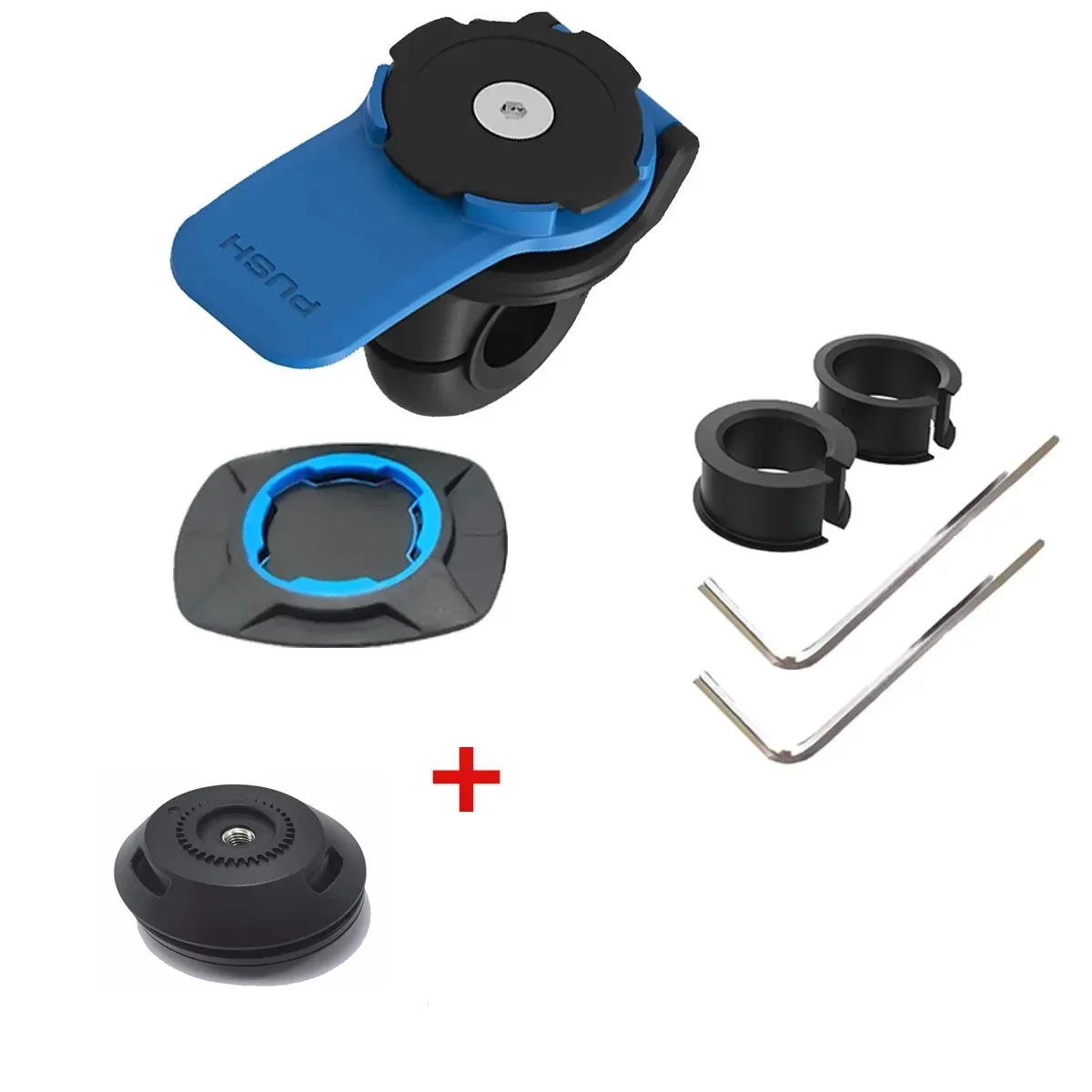 Support de téléphone anti-tremblement pour moto et vélo, amortisseur de vibrations, auto-verrouillage, guidon de vélo, tige de montage