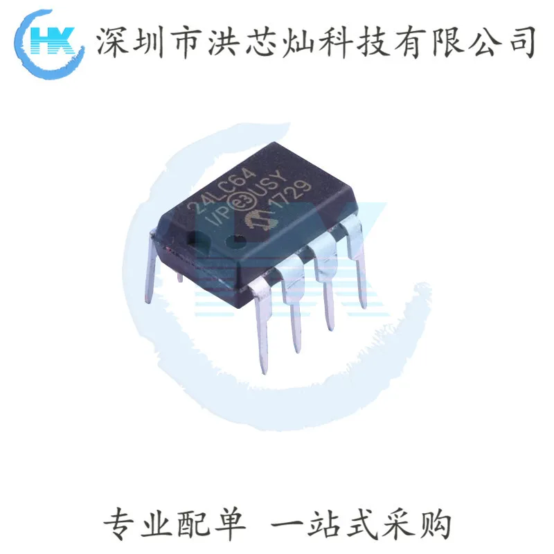 

10PCS/LOT 24LC64 IC EEPROM 24LC64-I/P DIP-8 Original, in stock. Power IC