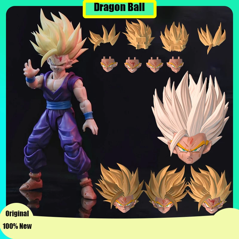 

New Dragon Ball Super Saiya Ssj2 Son Gohan 3.0 Heads Accessories SHF Anime Action Figures Models Collector Toys