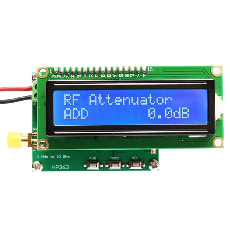 Smart Digital RF Power Meter 1MHz to 10GHz -55 to 0DBm RF Signal Measuring Instrument Module Set Attenuation Value