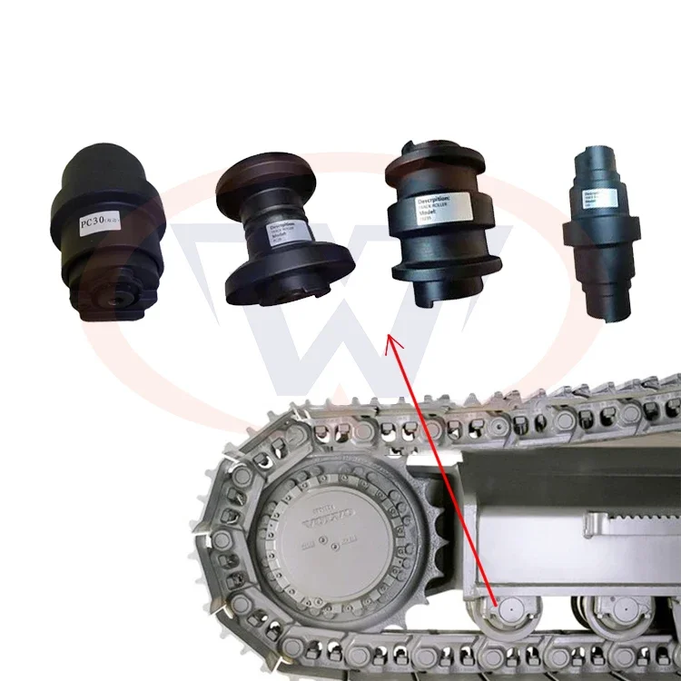Excavator Undercarriage Parts Track Bottom Roller UF040C0C For Compact Excavators
