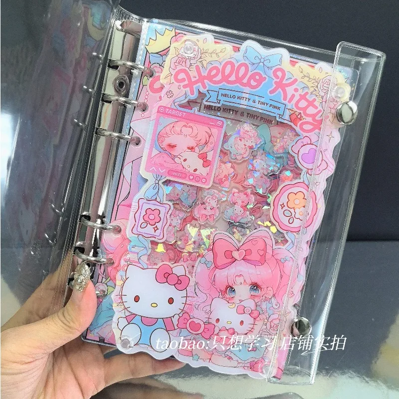 

Cartoon Cute Sailor Moon Acrylic Swinging Notebook, Student Notebook Cardbook DIY Creative Handbook Friend's birthday gift