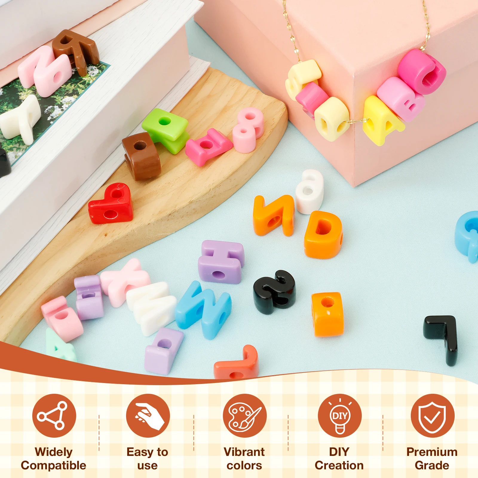 36/108Pcs 6mm Hole Chunky Acry - đánh giá và giá Art And Craft Letter Z