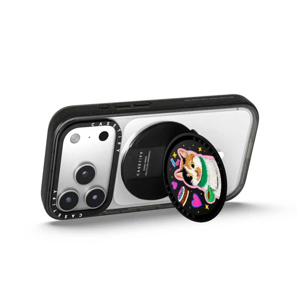 CASETiFY Lin Gattino Serie Diary Fragments Magnetic Phone Holder Card Pack for iPhone17 16 15 14 13 12 11for Samsung S25 S26 A57 view 4