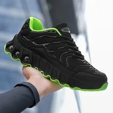 

Высококачественная новая повседневная спортивная обувь с дышащей сеткой, амортизирующая и удобная мужская обувь для бега на мягкой подошве