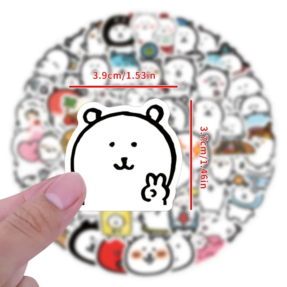 105PCS Cute Joke Bear Cartoon Graffiti Stickers DIY Luggage Laptop Phone Guitar Car Bike Skateboard Waterproof Decals Kids Toy