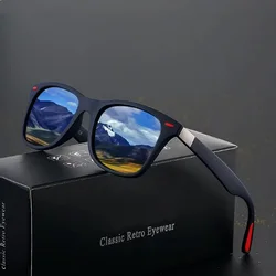 1-2-3PCS Fashion Vintage Square Unisex Driving Fishing Sunglasses Men Women Luxury Brand Designer Sun Glasses Anti-Glare Eyewear