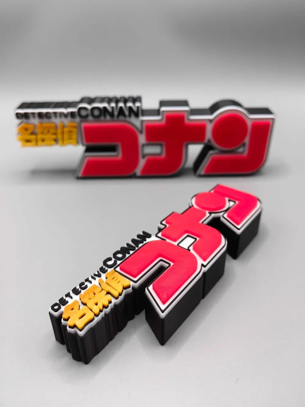 Anime conan título logotipo 3d - Anime Cosplay Title avaliação e preço