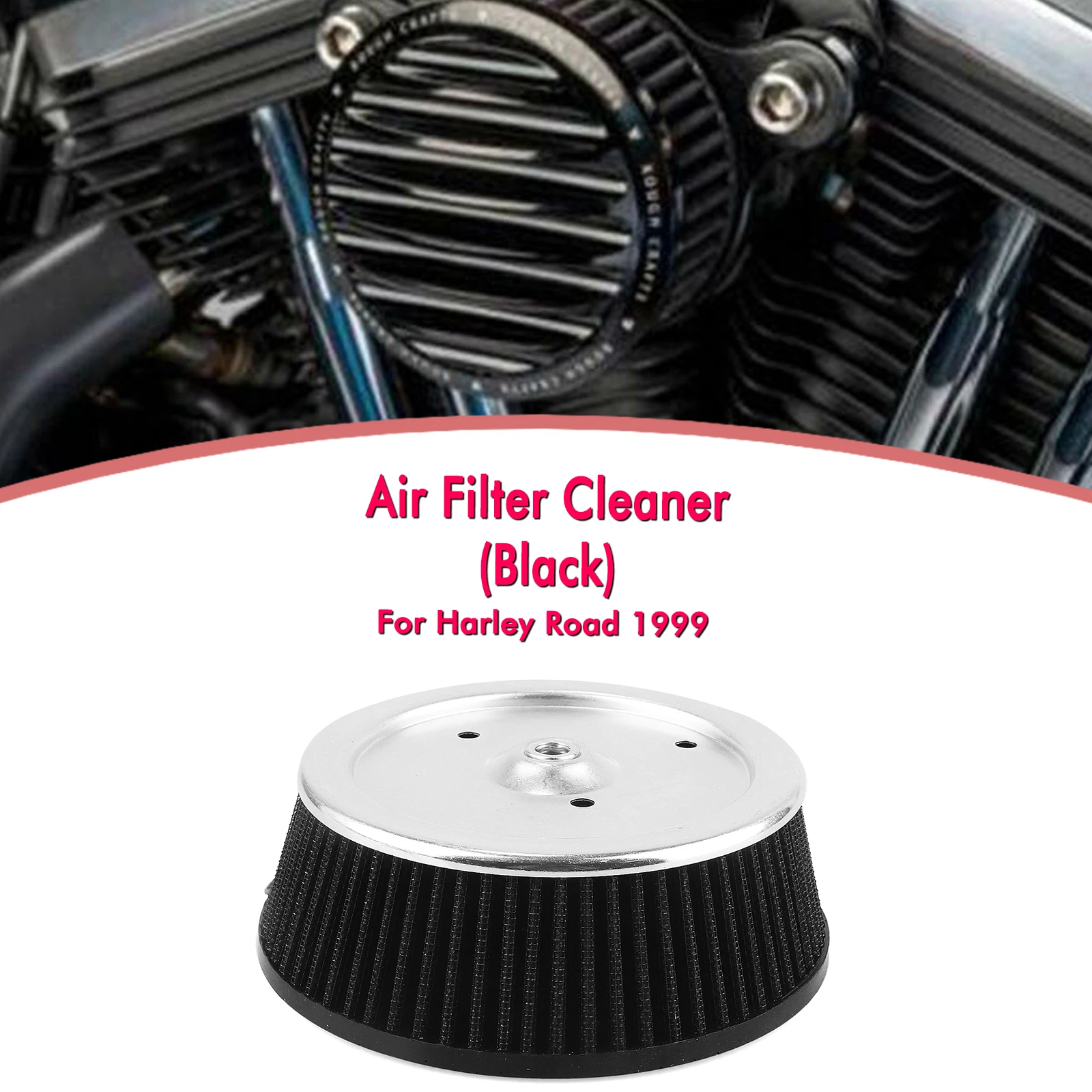 

Air Filter For 2007-later XL /1999-2007 Dyna /2000-2015 Softail /1999-2007 Touring Models Equipped with High-Flow Cleaner Kit