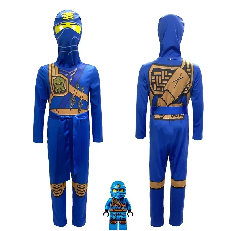 SN88 Role Playing Costume Boy and Girl Jumpsuit Set Halloween Christmas Party Street Costume Ninja Anime Samurai Suit*#2@5