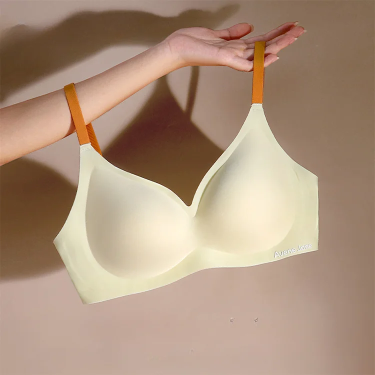 Women's Bra Seamless Jelly Strip Soft Support Underwear Push up Small Chest Big Chest Small Wireless Anti-Sagging Bra