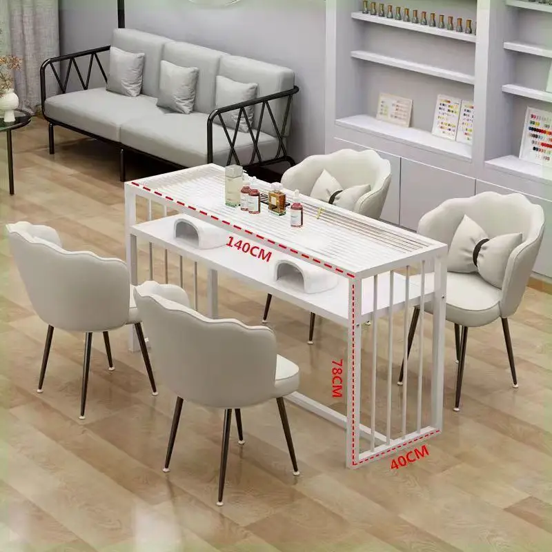 

Office Nail Salon Furniture Beauty Institute Furniture Beautician Reception Cheap Professional Manicure Table Escrivaninha