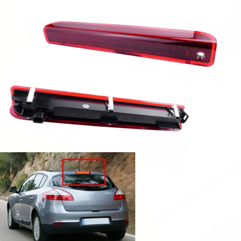 

Red Len Rear LED Third High Level Brake Light Lamp 12V DC For 08-16 Renault Megane III Red Lens Cover Brake Lights 265900006R