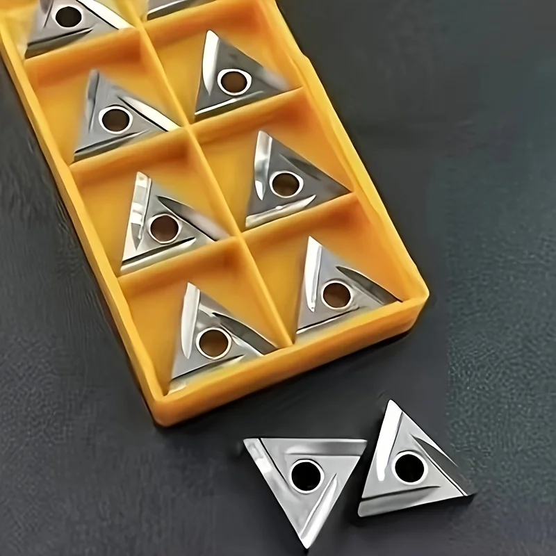 TNMG160404R-2G Carbide Turning Inserts - 0.4mm Nose Radius, Triangle 60° for CNC Lathe Tools