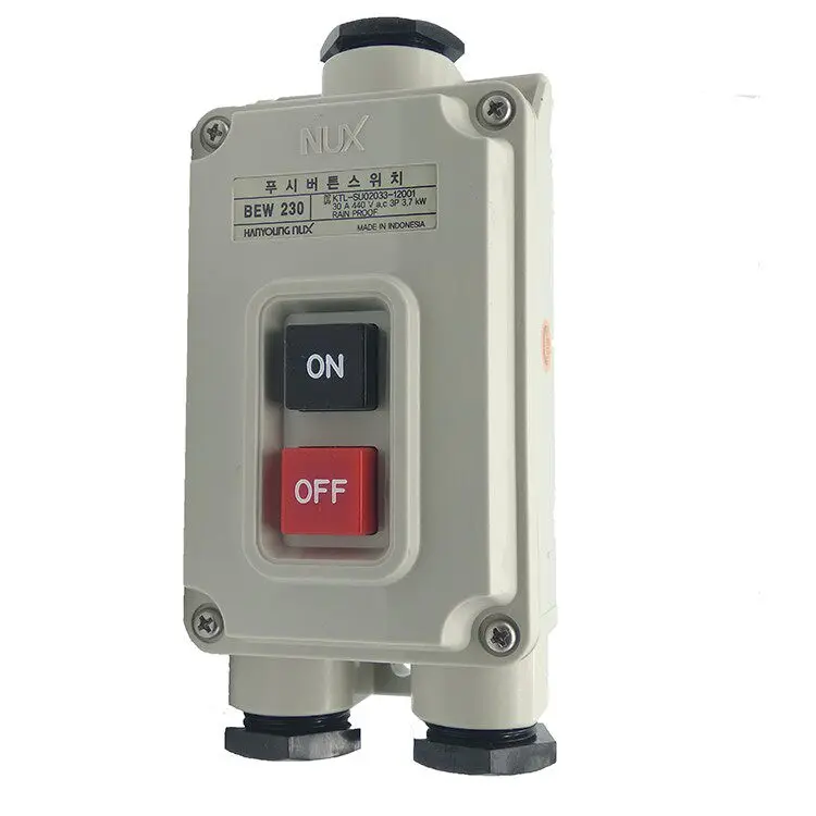 Original Hanrong Electronics NUX Push Button Switch Motor Latching Switch BEW-215 BEW-230 BE-230