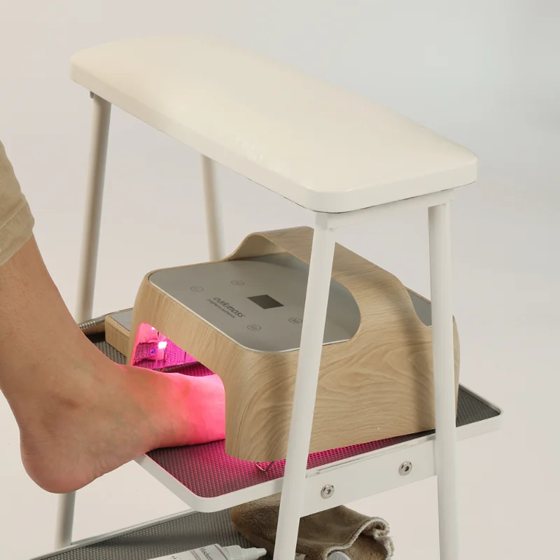 Nail Art Footrest Tattoo Embroidery Storage Rack Home Salon Footrest Tools Therapy Foot Pedicure Chairs Bracket Nail Art Stand