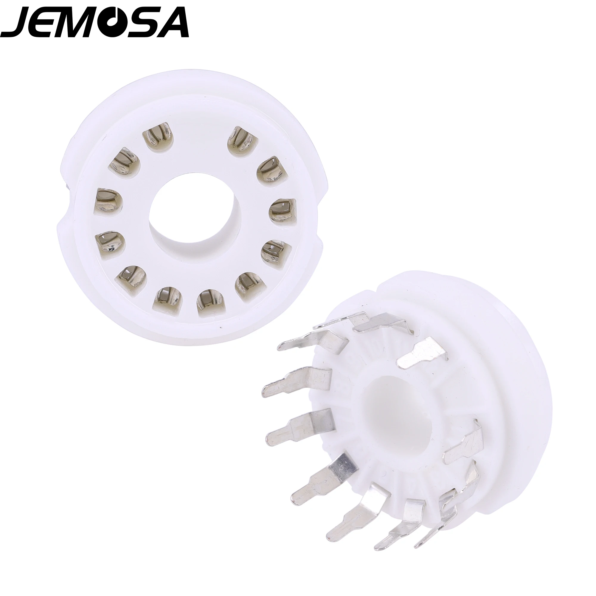 Tubo de cerâmica soquete 12 pinos de tubo de elétron soquete pcb montagem 9mn8 8ac9 50ca10 amplificador de tubo de vácuo do vintage de alta fidelidade áudio