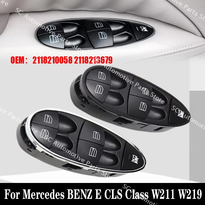 

Front Left Right Master Power Electric Window Lifter Switch For Mercedes BENZ E CLS Class W211 W219 2118210058 2118213679