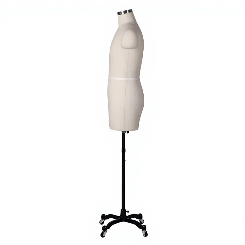 Adjustable tailor 3D cutting men's half movable rotatable mannequin rack for tailor