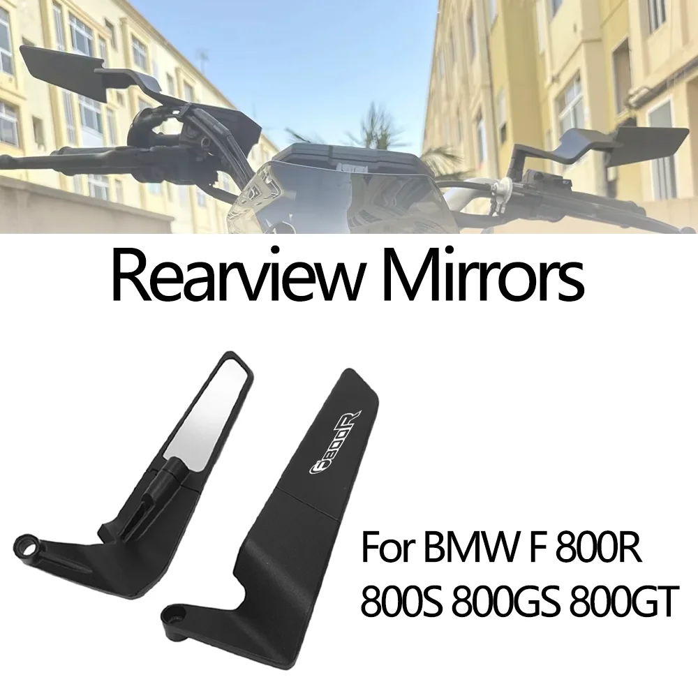 

For BMW F800R F800S F800GS F800GT F 800R 800S 800GS 800GT F800 R 800 Motorcycle Accessories Rotatable Aluminum Rearview Mirrors