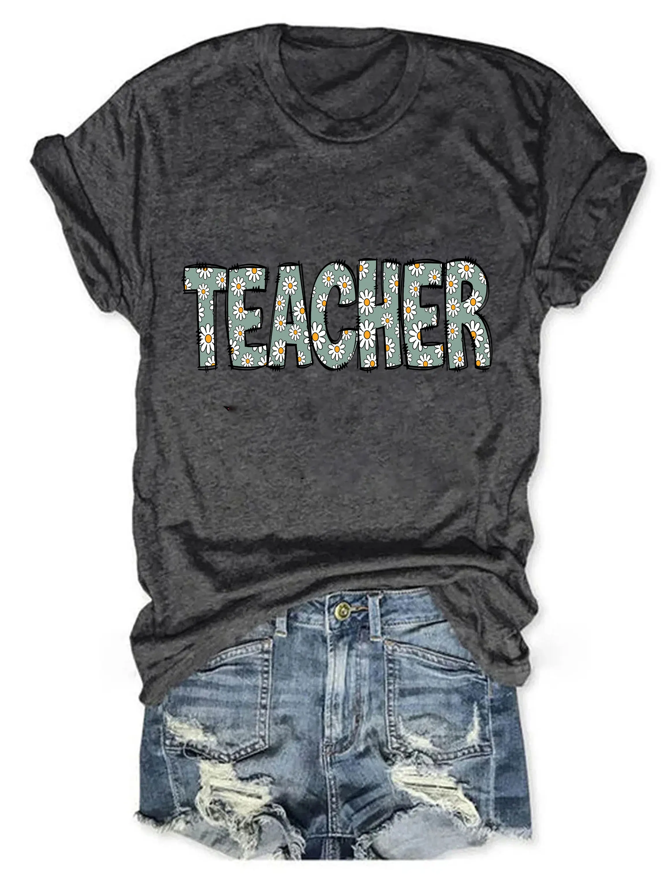 Teacher Shirt Back to School Shirt Teacher Team Shirts Funny Women Casual New Summer Short Sleeve Tee Gift for Teachers Tee