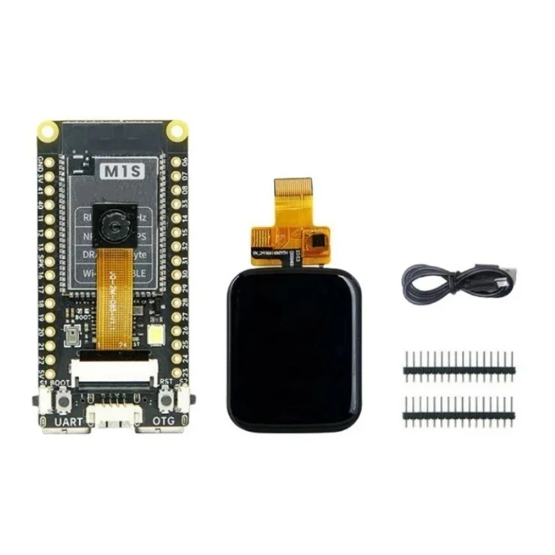 

For Sipeed M1S Dock+M1S Module+1.69 Inch Touch Screen+2MP Camera Kit AI+IOT TinyML RISC-V Linux AI Development Board jasmine