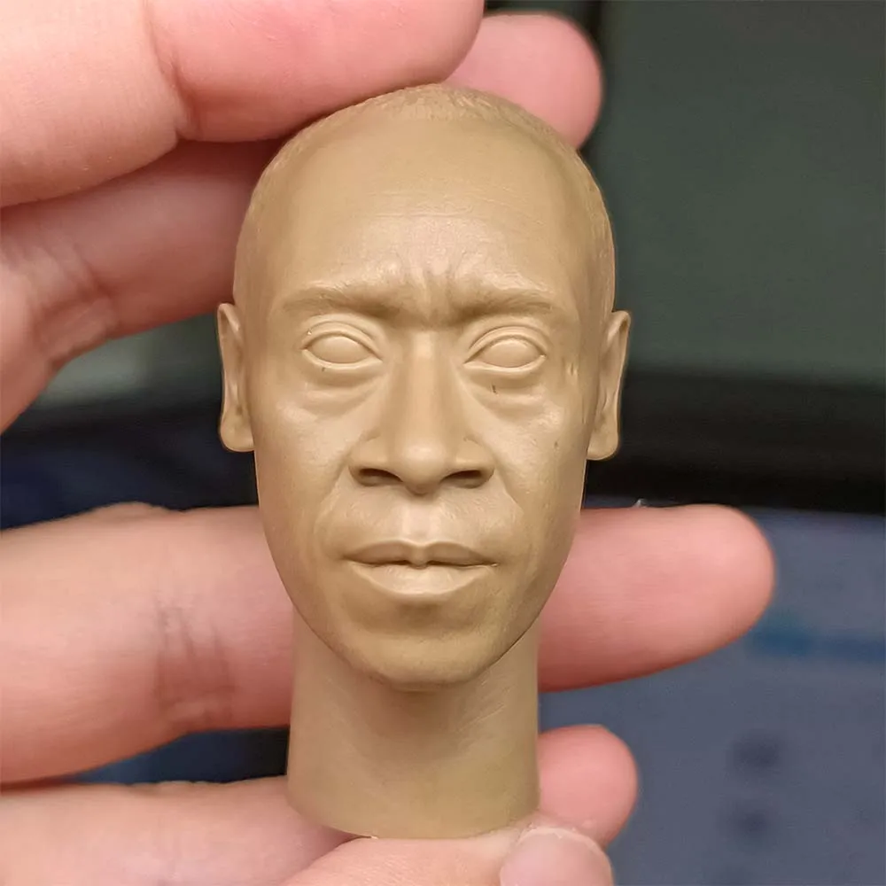 

1/6 Die-cast Resin Model Assembly Kit Colonel Rhodes Head Carving Model Toys (55mm) Unpainted Free Shipping