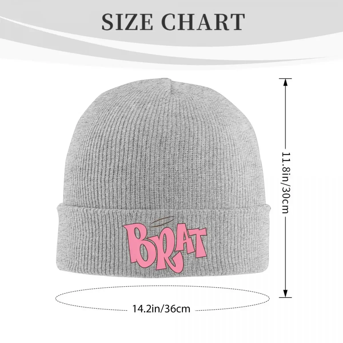 Angel Brat Knitted Hat for Women Men Skullies Beanies Autumn Winter Hat Charli XCX Album Warm Caps