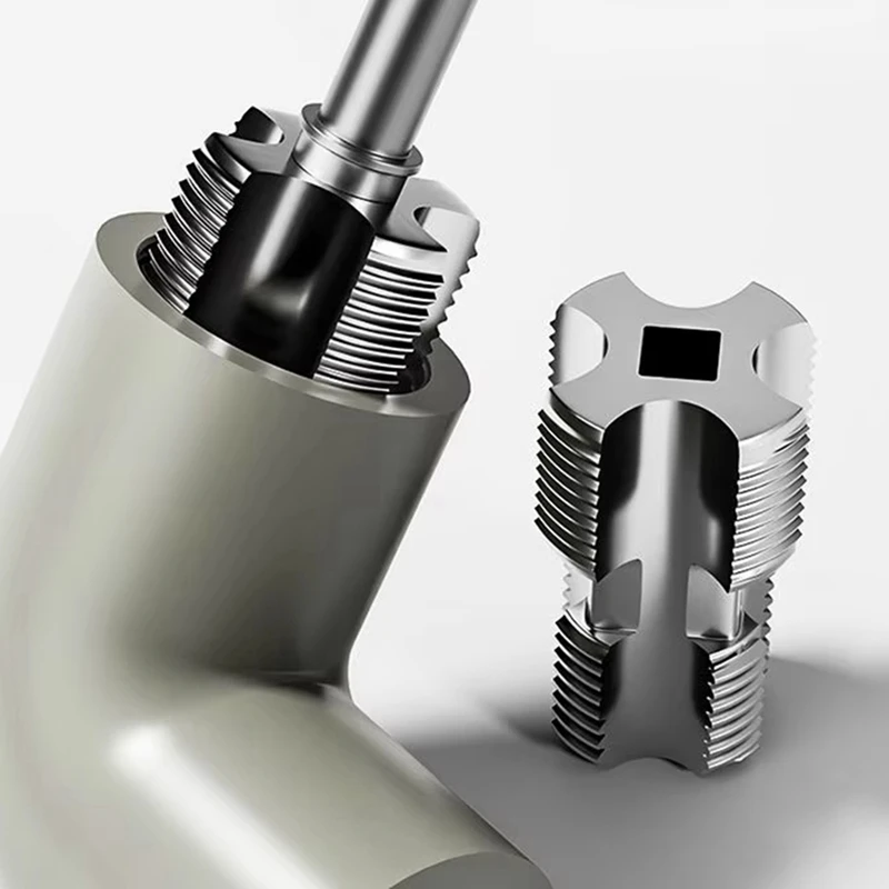 F-3C 4 pontos 6 pontos abridor de buraco interno da tubulação de água broca elétrica hexagonal universal ferramenta de rosqueamento da tubulação de água