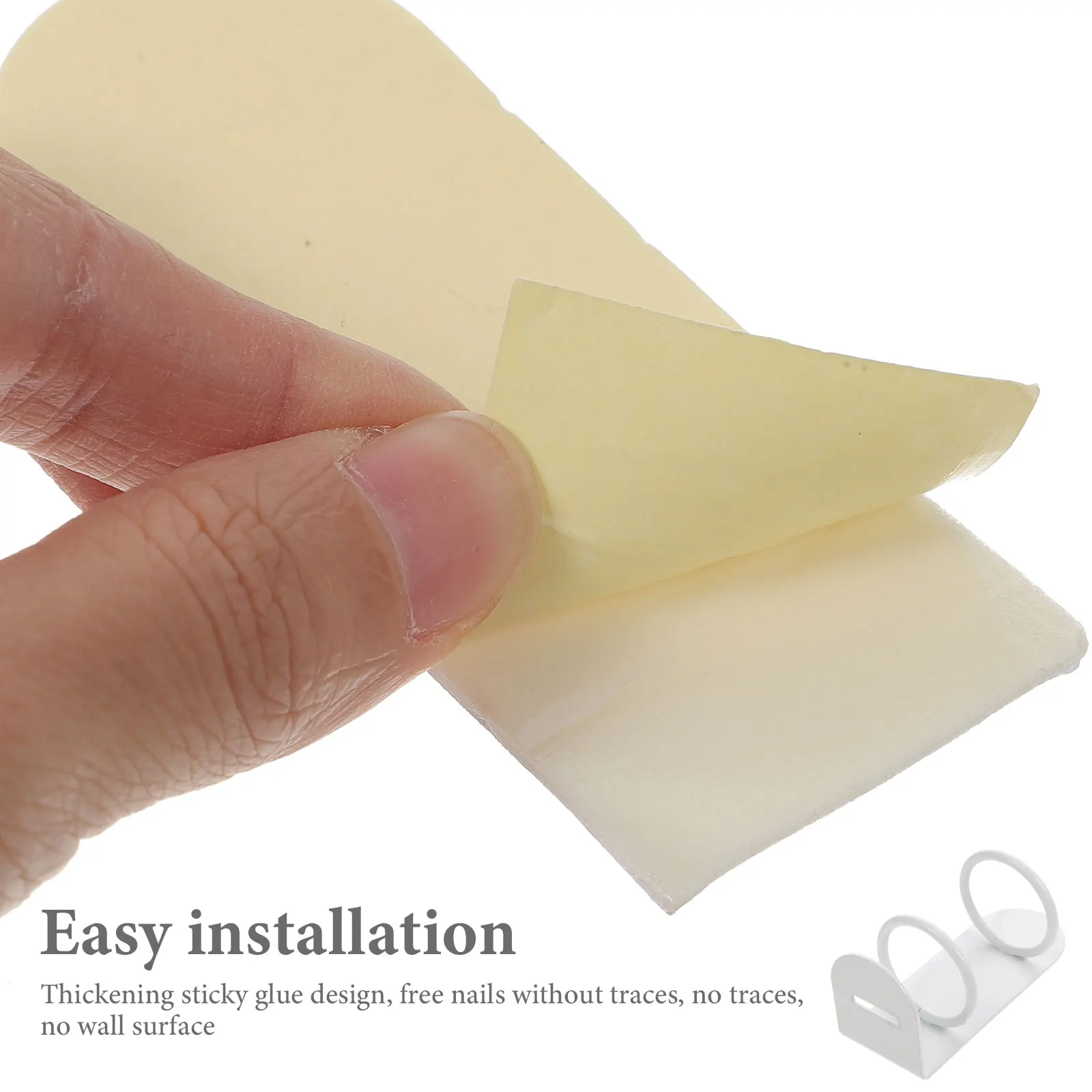 

2Pcs Wall Mounted Toothbrush Holder No Drill Waterproof Bathroom Organizer for Electric Toothbrushes Mirror Tile Glass Wood