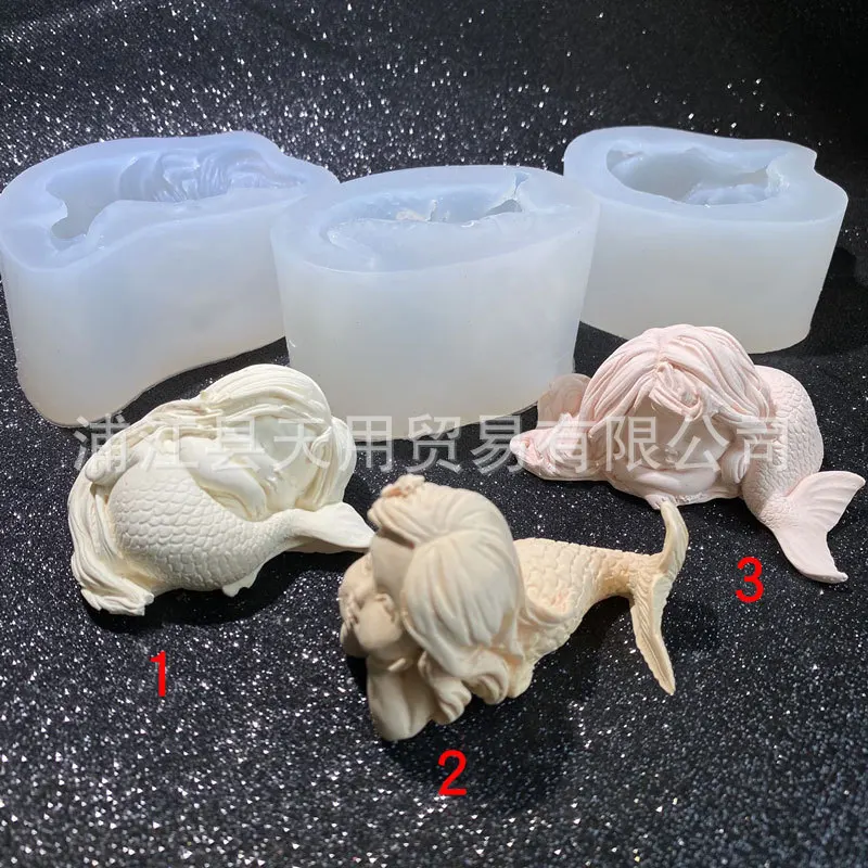 Mermaid Mold DIY Crystal Dropper Stand Bracket Accessories 15-838