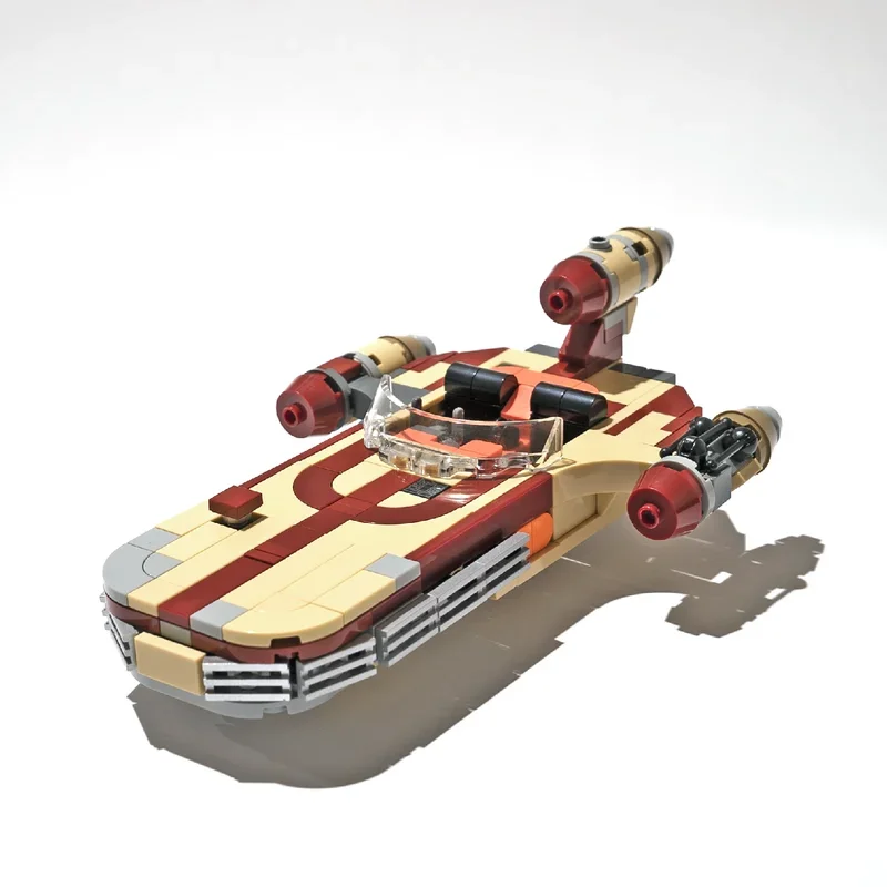 Luke's X-34 Space Series Soro Suub Landspeeder Fighter 300 parts Building Blocks Bricks A Airship Kids for Toys Christmas Gifts