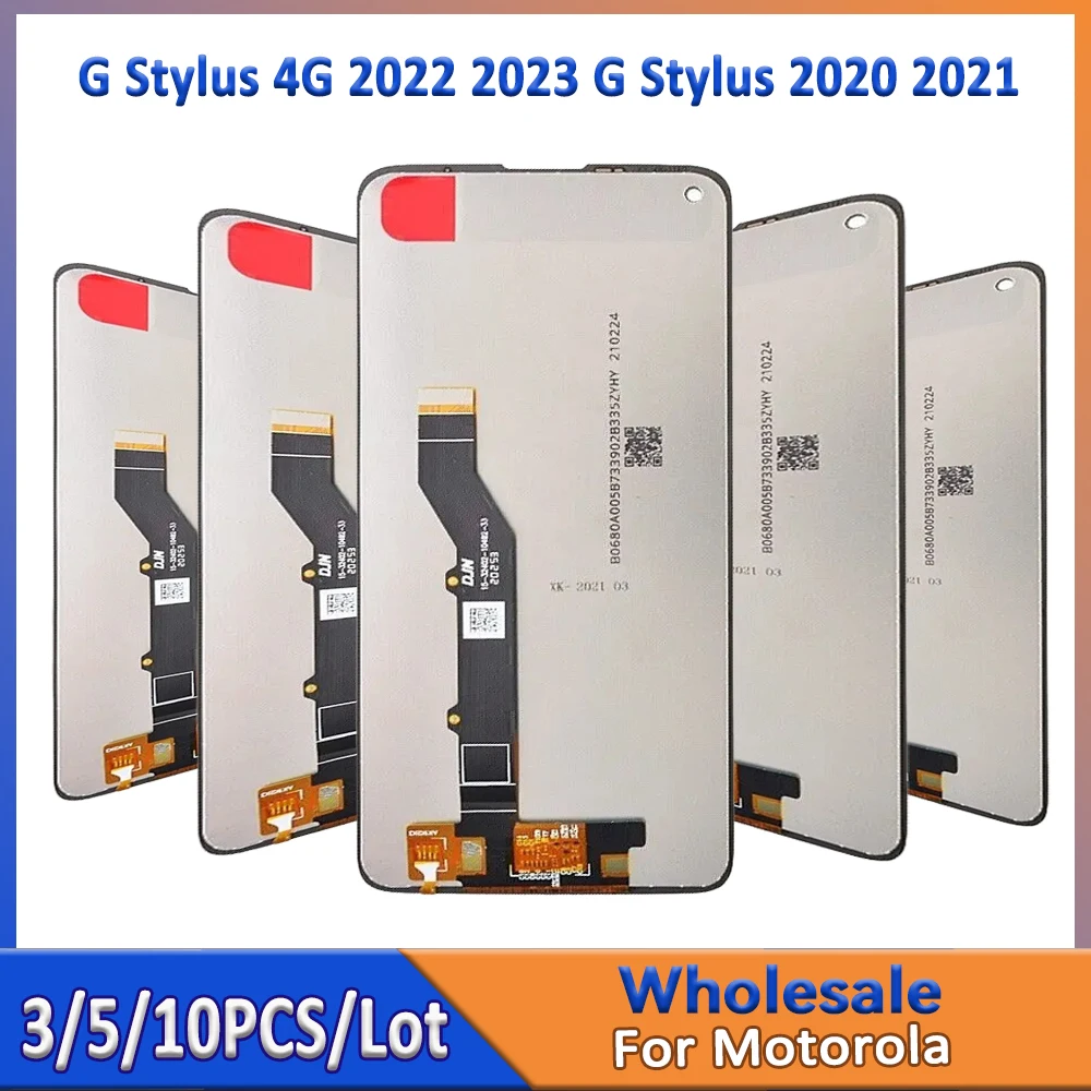 

Для Motorola G Stylus 2020/2021 Fo Moto G Stylus 4G 2022/2023 Замена ЖК-экрана 3/5/10 упаковок для ремонта мобильных телефонов
