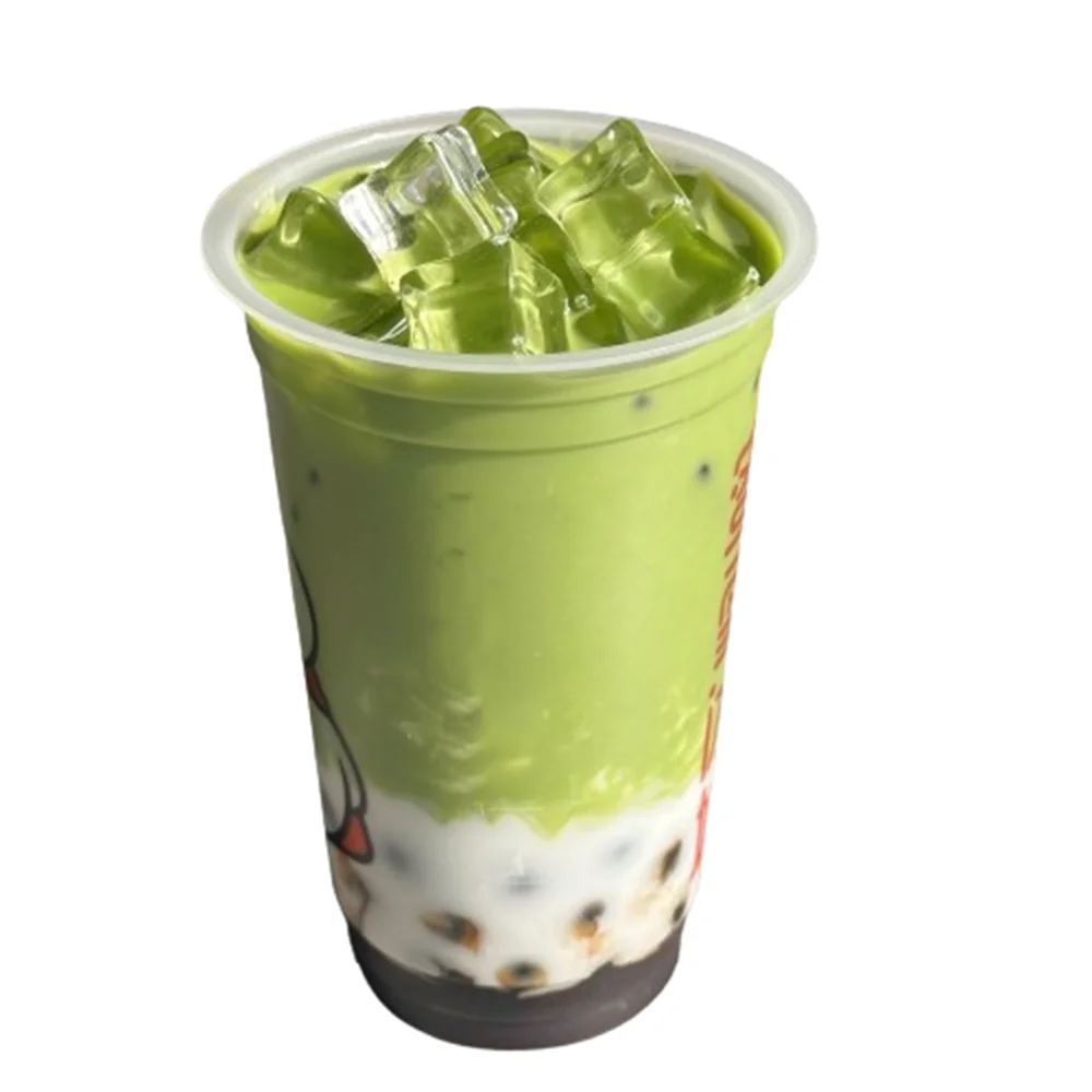 500 ml Faux Matcha Schokolade Perle Milch Tee Modell Kunststoff Grün Desktop Requisiten Schießen Video Lebensmittel Shop Dessert Szene Straße Lebendige